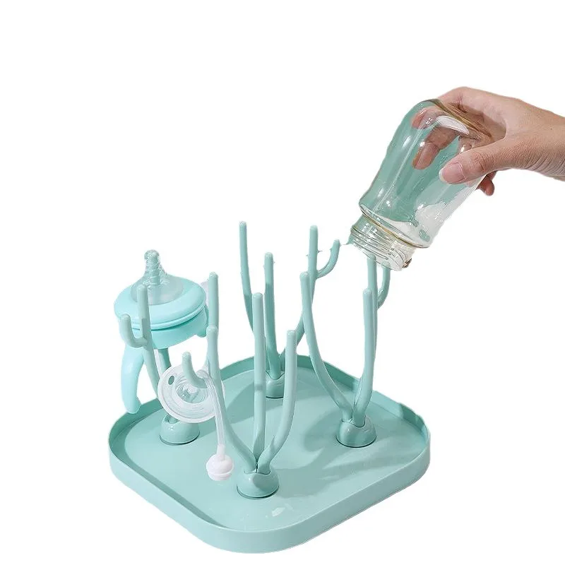 Multifunctional Removable Baby Bottle Drain Rack Baby Water Cup Drying Rack Cleaning Drainer Drying Drip Water Tray