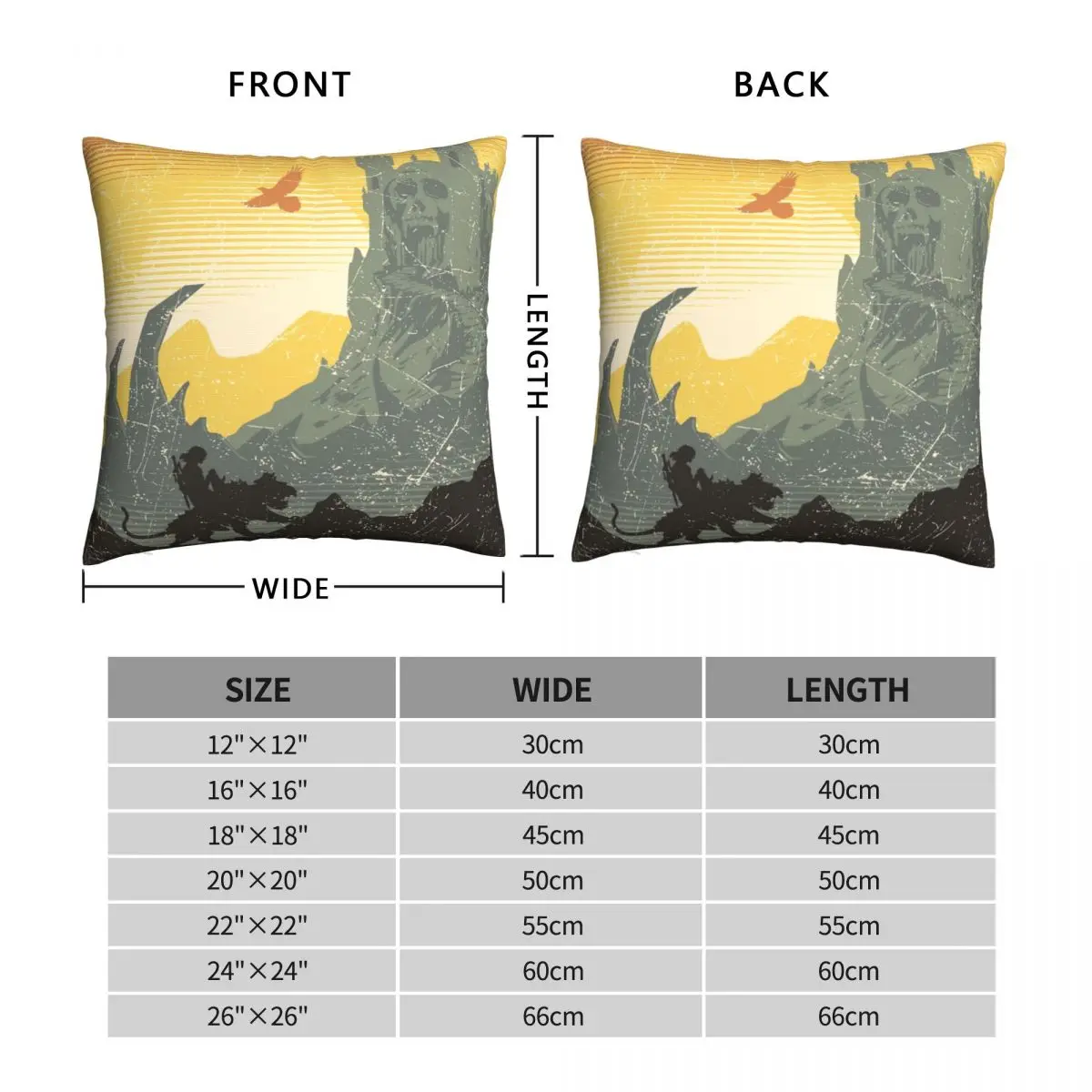 Castle Grayskull Discover Eternia Sunrise Square Pillowcase Polyester Linen Velvet Printed Zip Decor Room Cushion Cover