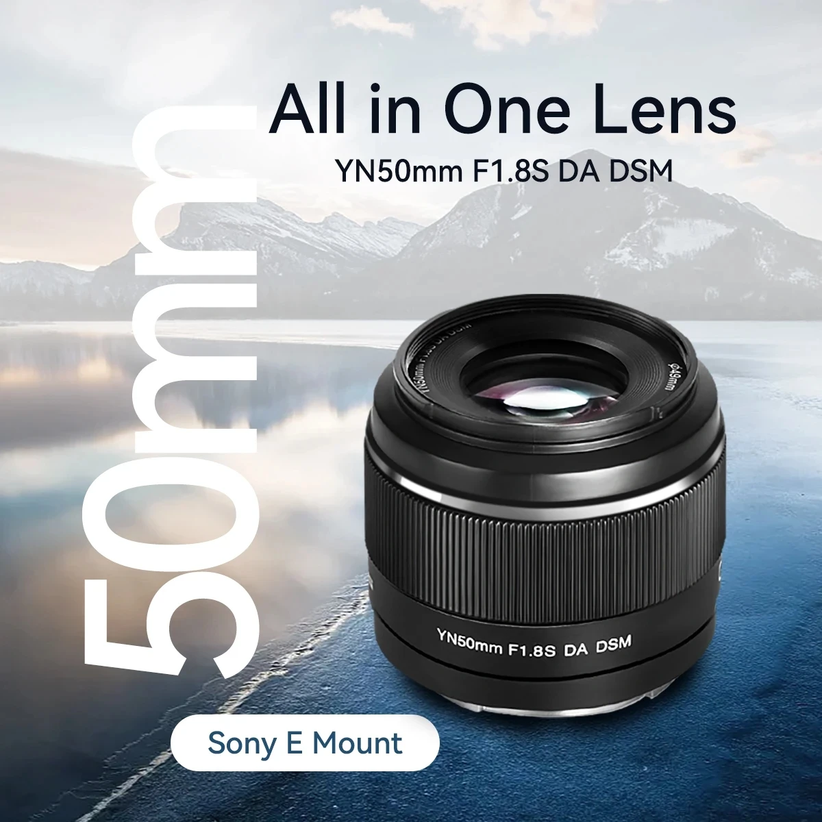 YONGNUO YN50mm F1.8S DA DSM Camera Lens 50mm F1.8 for Sony E-mount For SONY A6300 A6400 A6500 NEX7 APS-C Frame Auto Focus AF/MF