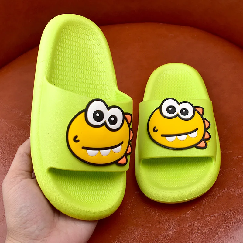 Summer Children Slippers Cute Cartoon Soft Soled Comfortable Non-slip Toddler Beach Sandals Bathroom Slippers for Girls Boys