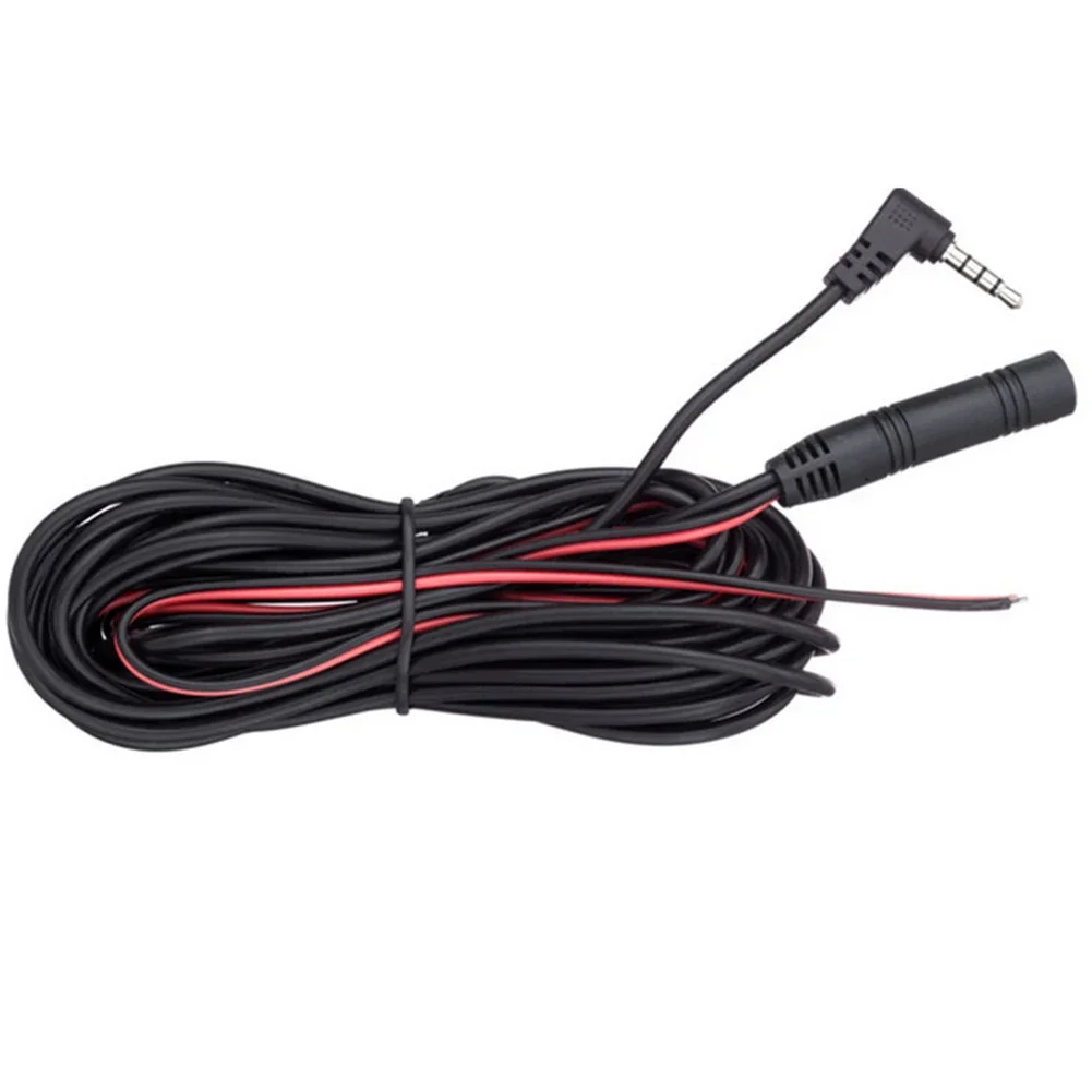 2 5mm 4Pin Extension Wire for Rear View Camera  Designed for Durability  Easy Installation  Black Color  Universal Fitment