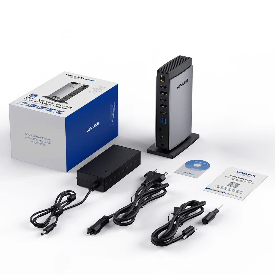 Wavlink 15in1 レガシーデッキ 4K デュアル2K USB-C PD 100W