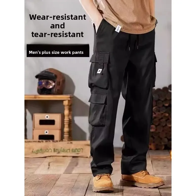 Thiened Fce اصطف التمويه العمل بنطلون الرجال الخريف الشتاء الدافئة مطاطا مكافحة السمط مقاومة للاهتراء سراويل تقليدية