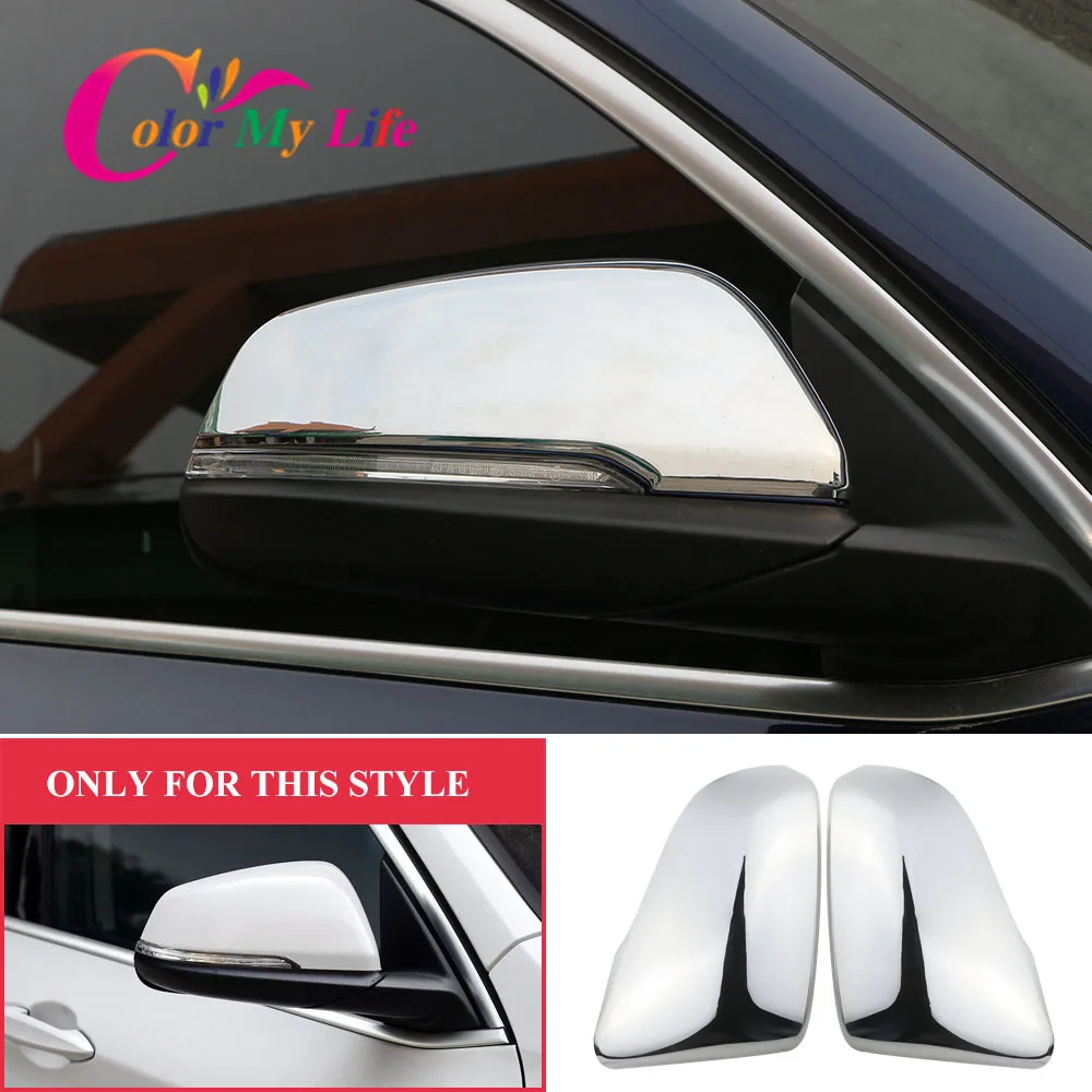 لسيارات BMW X1 F48 2016-2022 غطاء مرآة الرؤية الخلفية للسيارة ABS 2 قطعة مرايا الأبواب الجانبية ملحقات حماية الكسوة