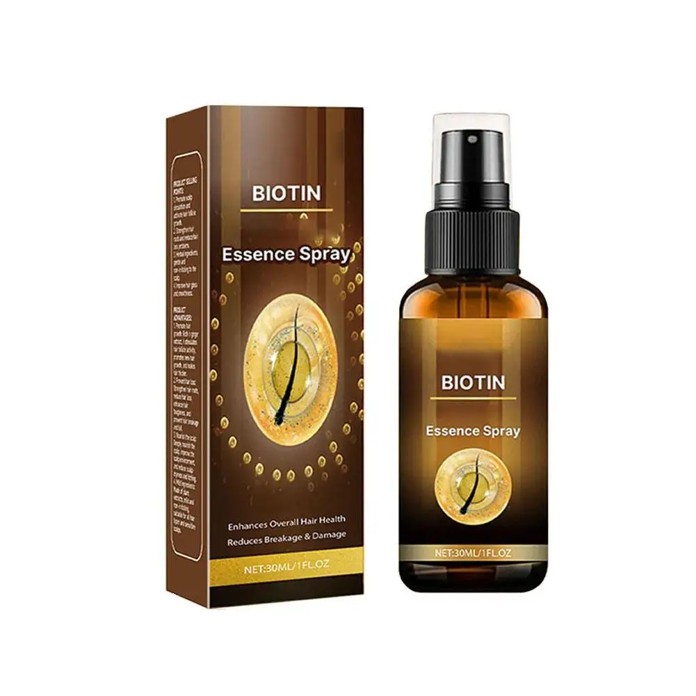 Fast Serum Spray With Biotin Anti-Hair Loss Treatment For Baldness Prevention Scalp Care With Hair Revival Serum 