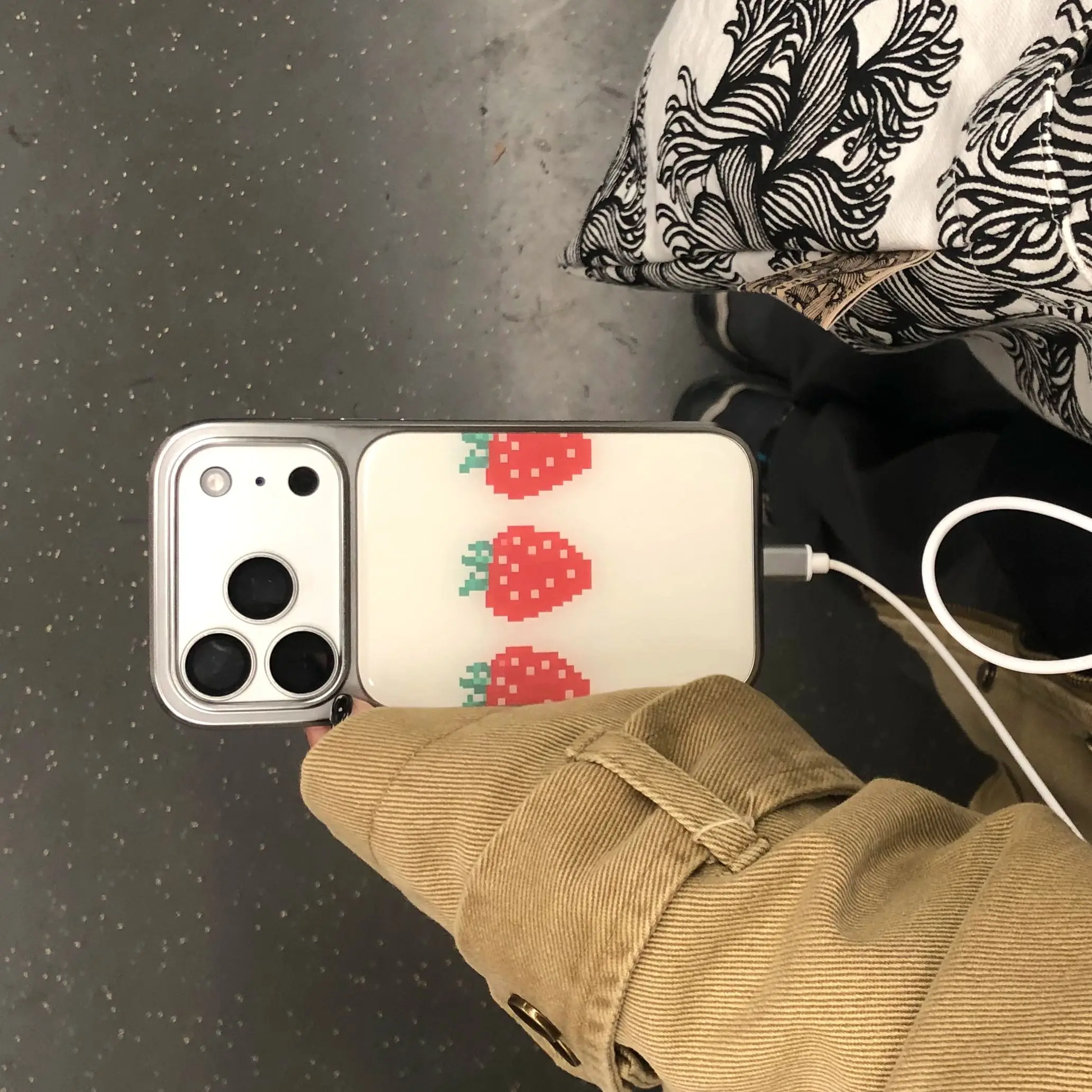 오리지널 딸기 우유 디자인, 한국 스타일의 픽셀 아트, - Phone Cases Samsung 리뷰 및 가격