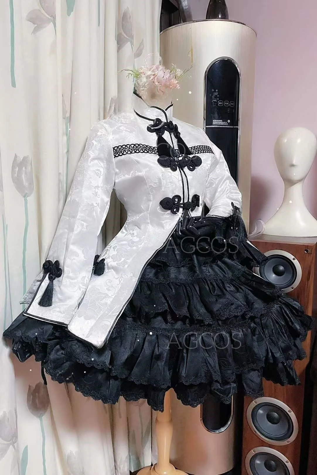 AGCOS Customized NEEDY GIRL OVERDOSE Rain Cosplay Costume Dress Halloween Uniforms Custom Size Cosplay