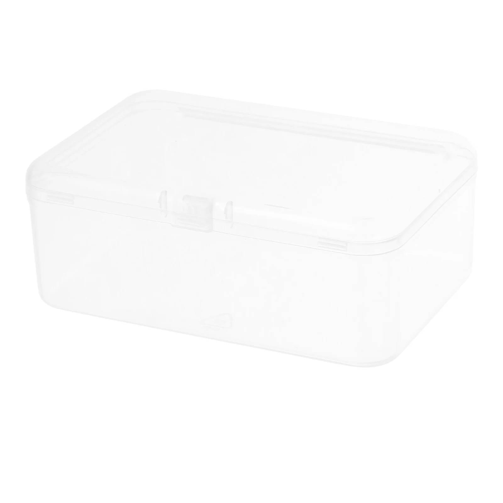 

Clear Plastic Storage Box Hinged Lid Rectangular Small Organizer Container for Crafts Beads Electronic Components Stackable