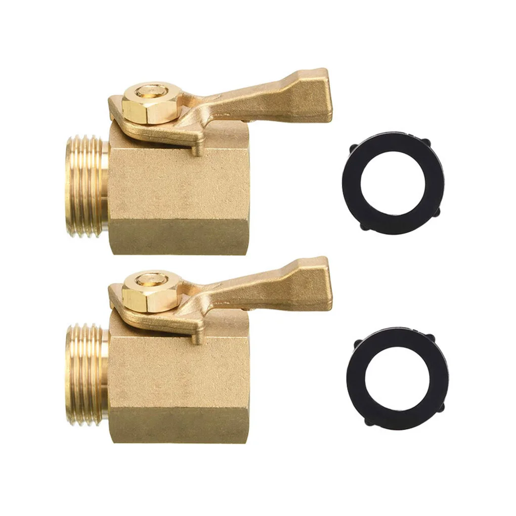 

2 Pieces 3 4 Inch Brass Hose Valve Replacement Shut-off Valves Plumbing