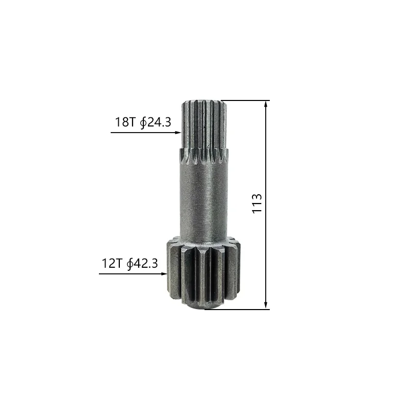 Center Gear for Travel Motor (12/18 Teeth) Compatible with Komatsu PC120-6, 130-7 and Sumitomo SH120A1/A2 Excavators