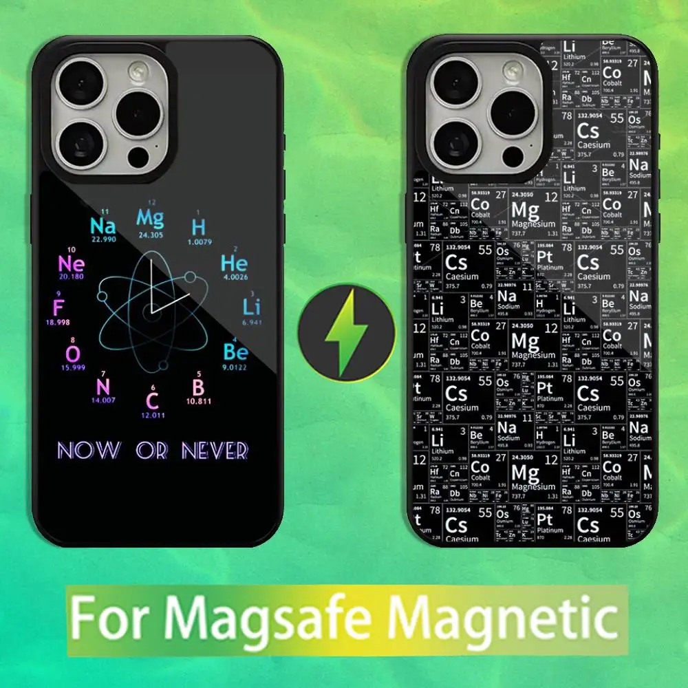 

Art Chemical Elements Phone Case For iPhone 16,15,14,13,12,11,Pro,Max,Plus,Mini,Magsafe,Magnetic Wireless Charging Case