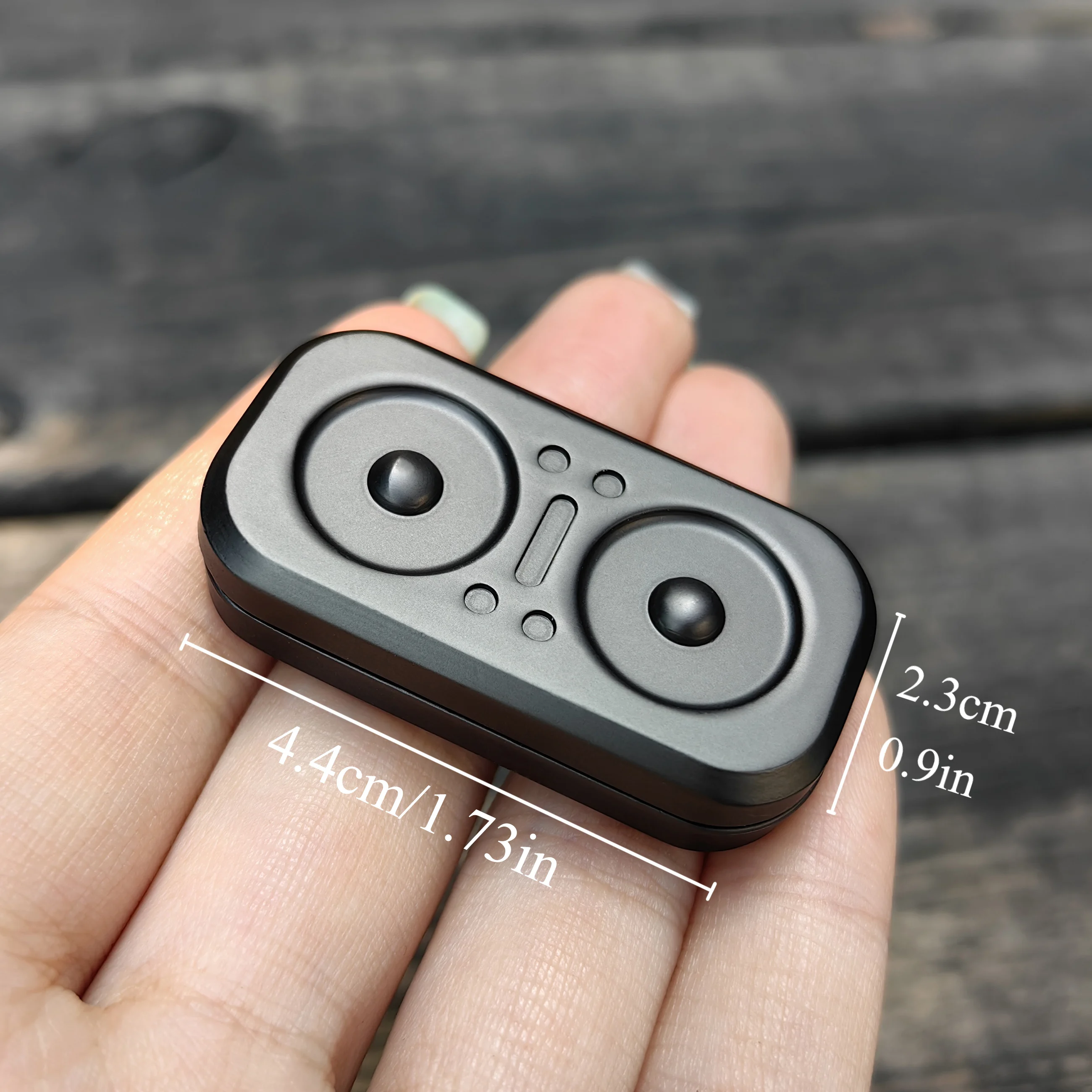 Owl Push Slider Fidget Slider Toy Adult Metal Fidget Toy Finger Push Spin Coins Decompression Toys EDC Gear Haptic Slider Gift