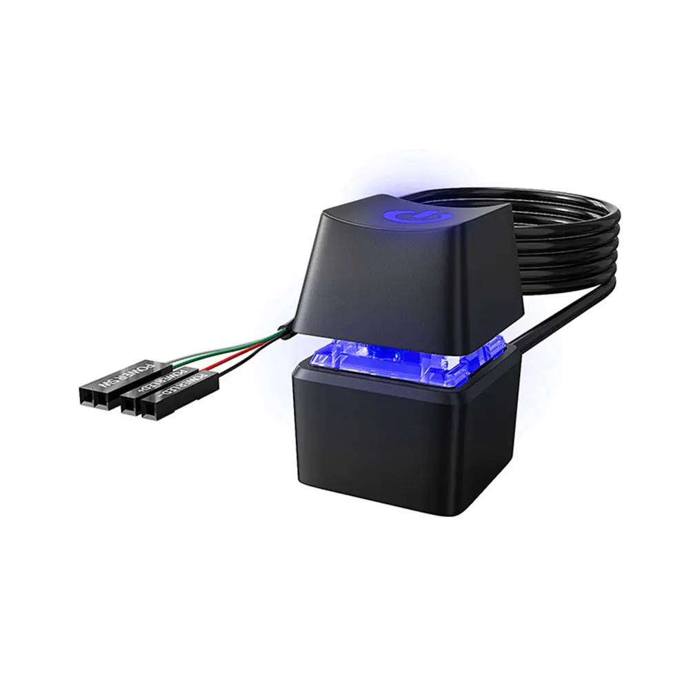 

External Pc Power Button Computer Remote Start Host Button Led Indicator Desktop On Off Control Home Office School Ktv Hotel Use