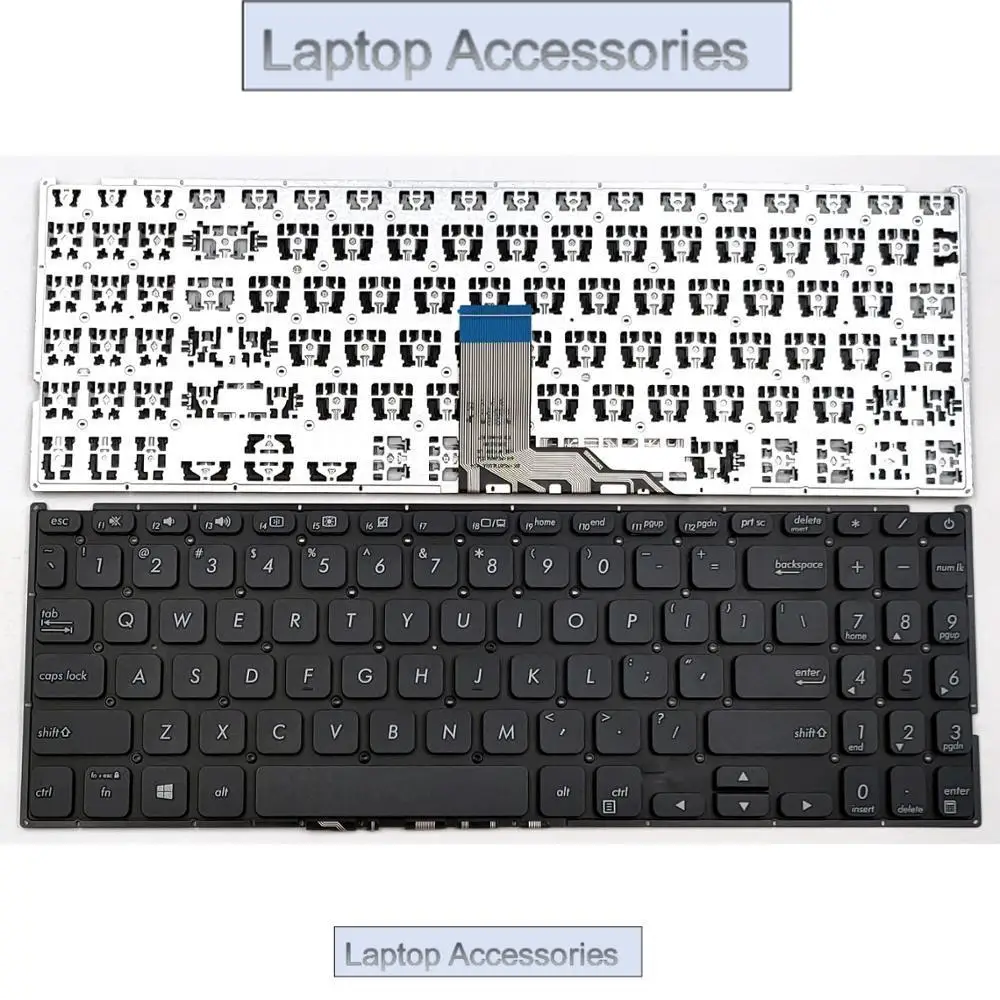 FNew For Asus Vivobook X512 X512D X512DA X512F X512FA X512U X512UA X512UB Laptop Keyboard US Black