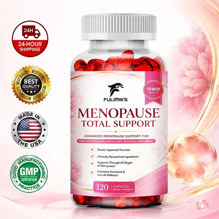Menopause Supplement with Chasteberry Soy Isoflavones Evening Primrose Oil Support Alleviate Night Sweats Hot Flashes & Hormonal