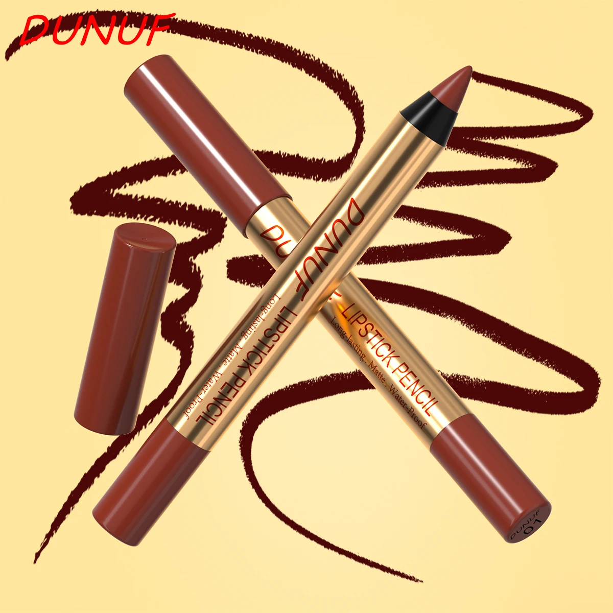 6-delige lipliner lippenstift universeel blijvend gemakkelijk te kleuren waterdicht podiumfestival make-up dagelijkse make-up