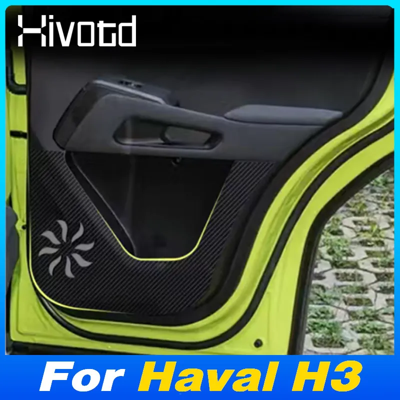 

PU Leather Car Door Anti-Kick Pad Glove Box Film Protector stickers Cover Part For Haval H3 2024 Waterproof Interior Accessories