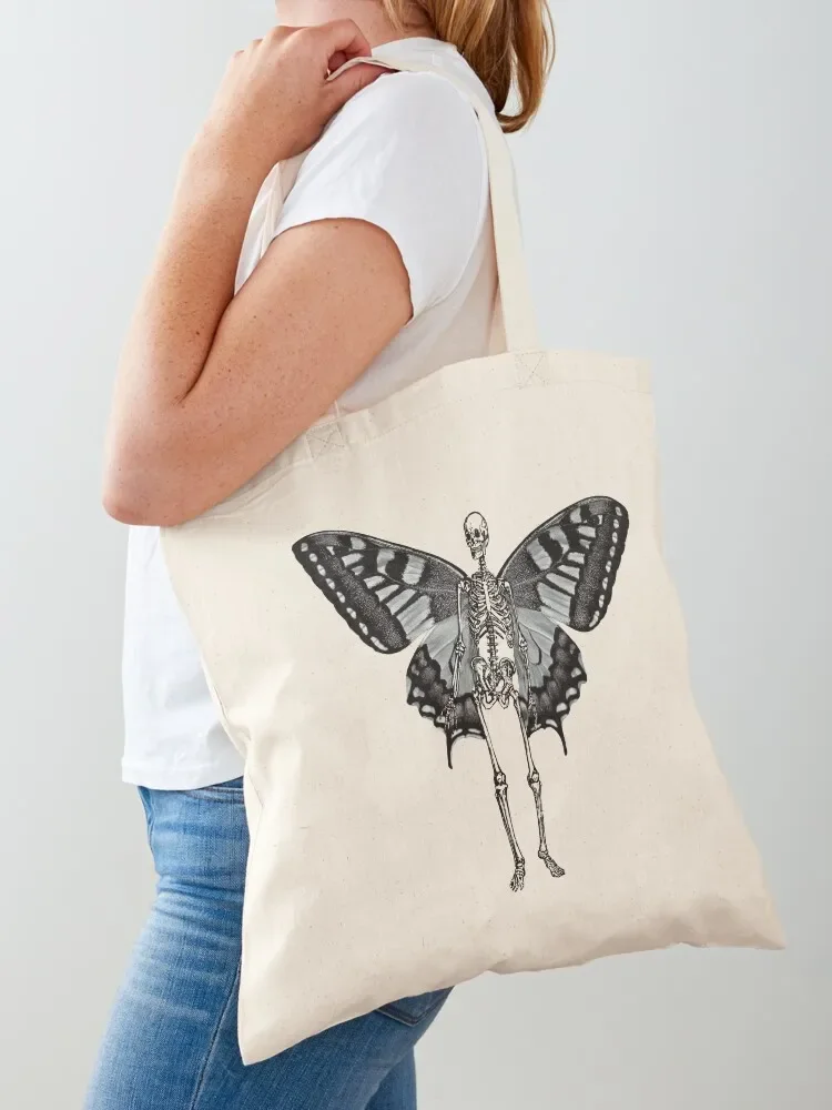 Skeleton Fairy Grunge Fairycore Aesthetic Gothic Cottagecore Tote Bag Gift bag tote bag men custom fabric