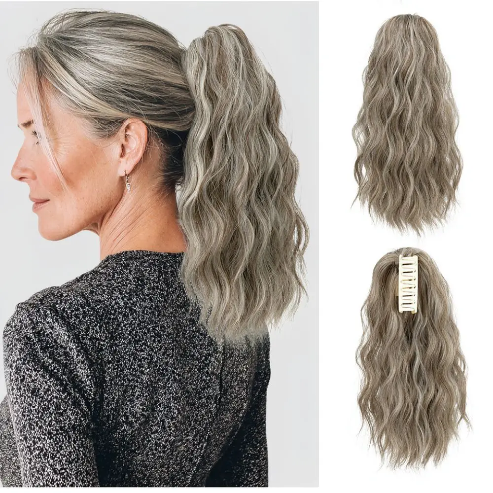 Curly Claw Ponytail Extension For For Sairawigs Natural Wavy Synthetic Hairpiece Realistic Fluffy Long Hair Beauty Tool
