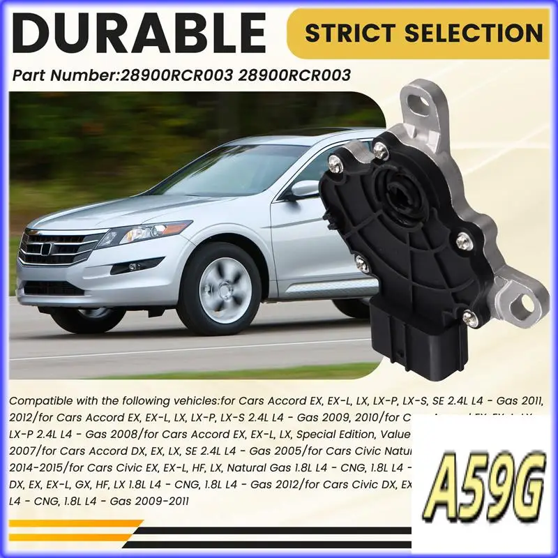 G9-28900RCR003 Car Gearbox Neutral Safety Switch For Honda Accord Civic Crosstour CR-V Fit 2007-2013 28900-RCR-003