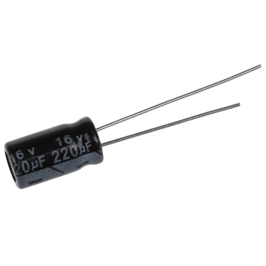 50 Pcs 220uF 16V Aluminum Electrolytic Capacitor Radial 12.5 x 6mm