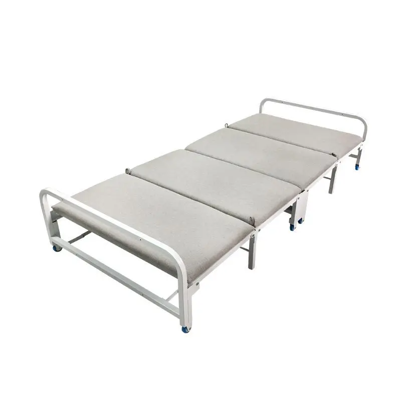 Lunch break folding bed single home double office nap bed multi-function drawer invisible hidden bed