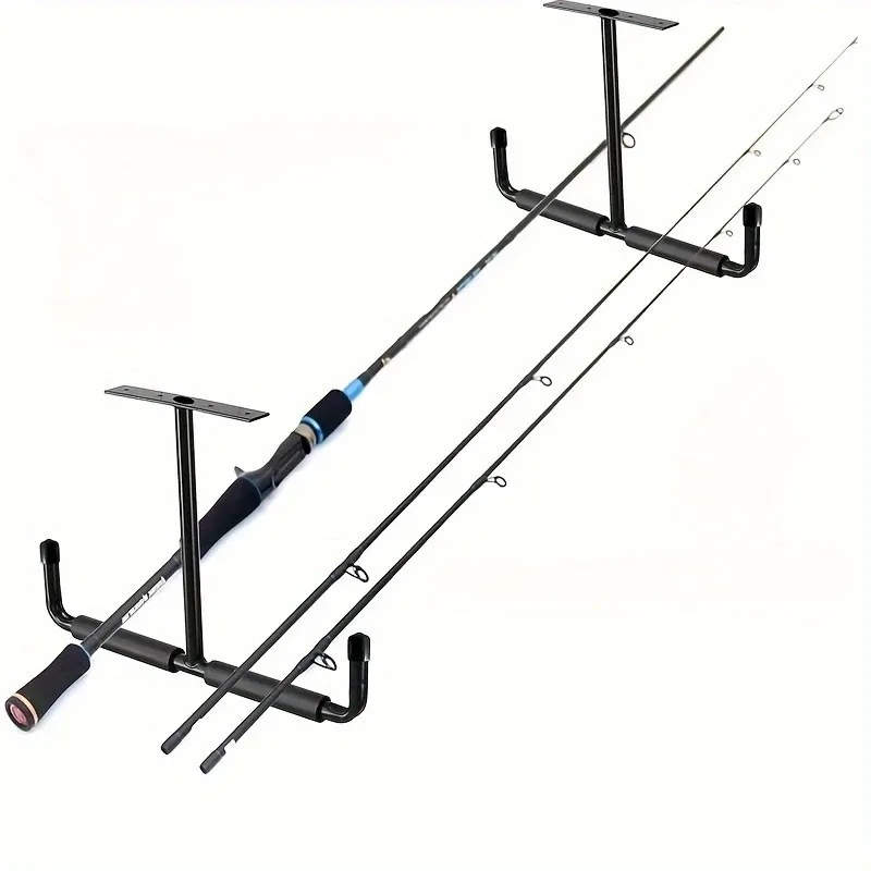 1pc Metal Garage Storage Hook Rack, Wall/Ceiling Installation, Heavy Duty Practical Hooks, Ladder Hooks, Suitable for Hanging H
