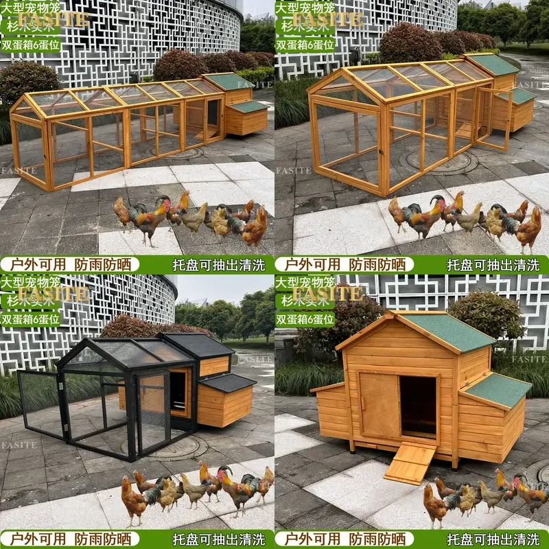For Large Outdoor Indoor Chicken Coop Rabbit Pigeon Cage Pet House Durable Spacious Enclosure for Backyard Farm Garden Use