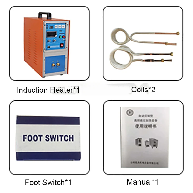 20KW Induction Heater Quenching And Annealing Equipment 220V High Frequency Welding Metal Melting Furnace