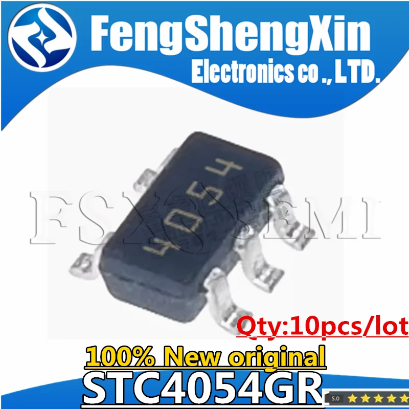10PCS New STC4054GR SOT23-5 STC4054 4054 battery management IC
