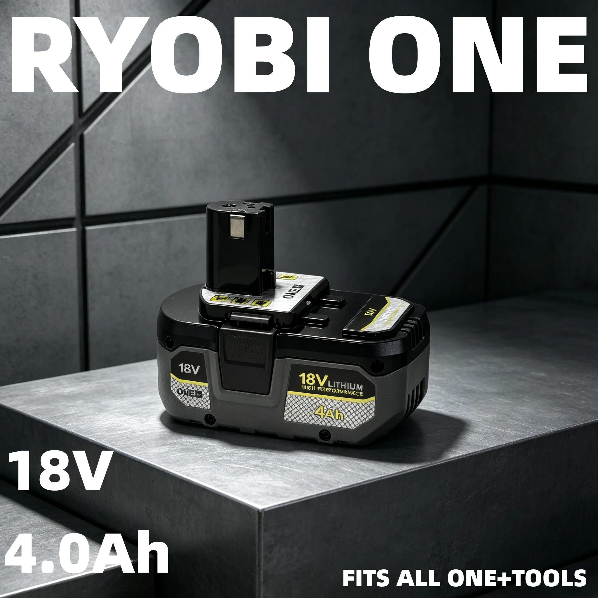 

Ryobi 18V 8.0Ah ONE+ Battery | Maximize Your Tool Runtime, No Memory Effect, Rechargeable and Eco-Friendly Lithium Ion Battery