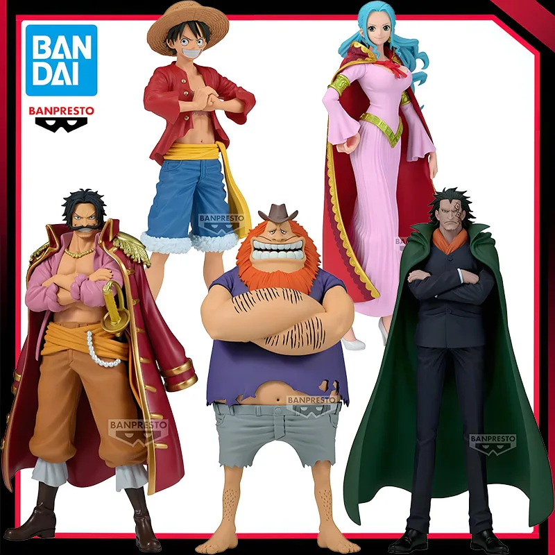 

IN Stock Original Banpresto DXF One Piece Luffy Vivi Roger Dragon Saul Genuine Action Figure Anime Model Collectible Toys Gift