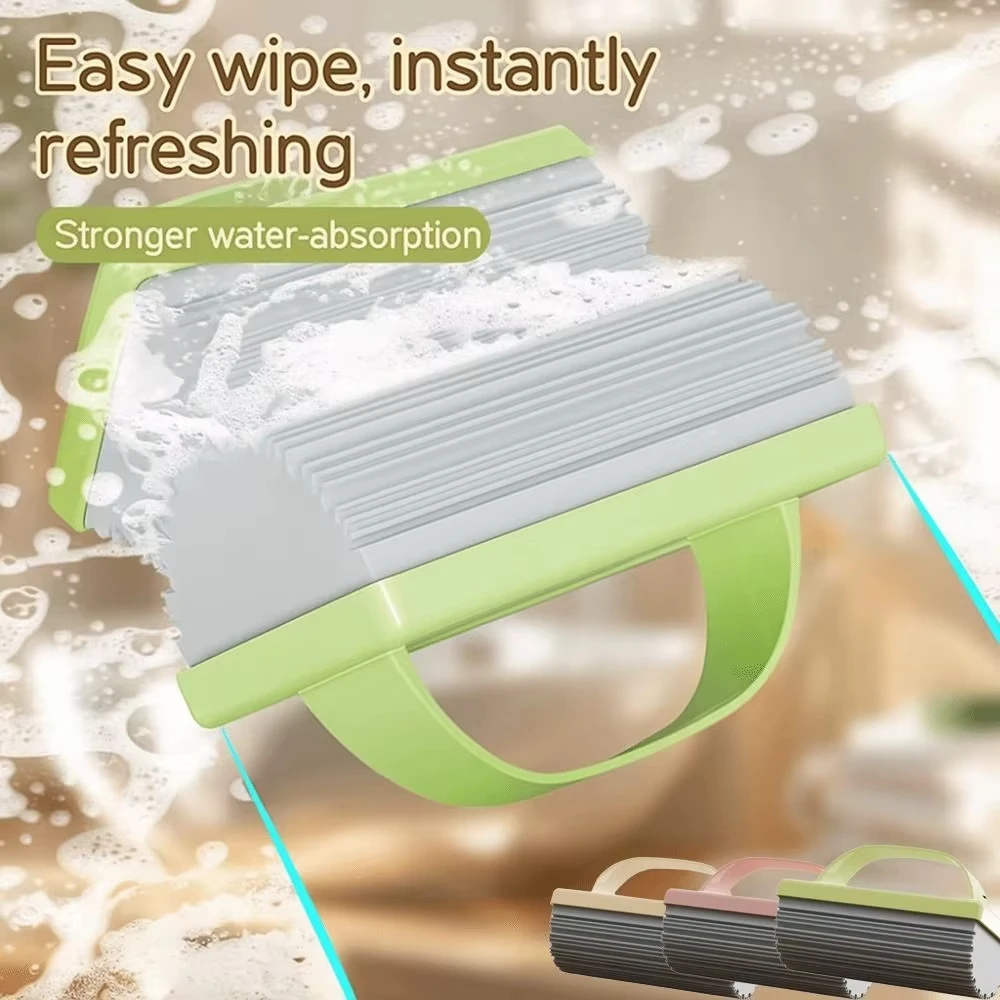 Handheld Small Sponge Mop Desktop Cleaning Water Absorption Household Kitchen Portable Mini Stain Removal and Cleaning Tool