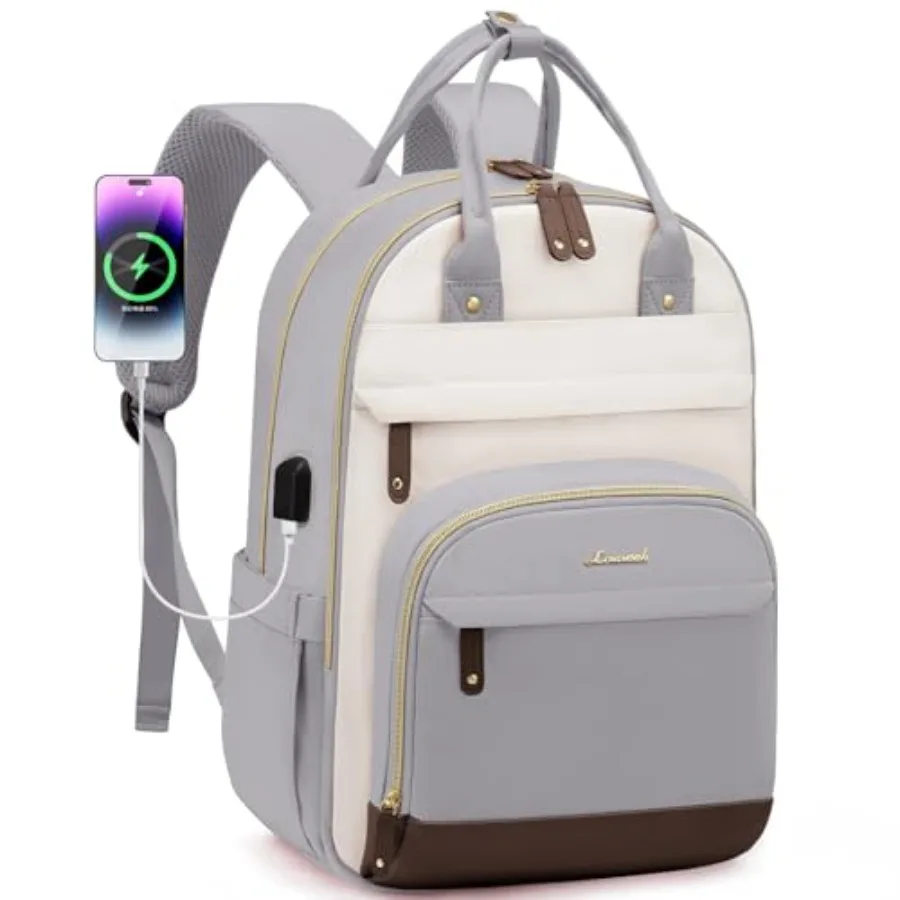 

Рюкзак LOVEVOOK для женщин, рюкзак для ноутбука, модная сумка для путешествий и работы, противоугонная сумка, водонепроницаемая сумка для компьютера.