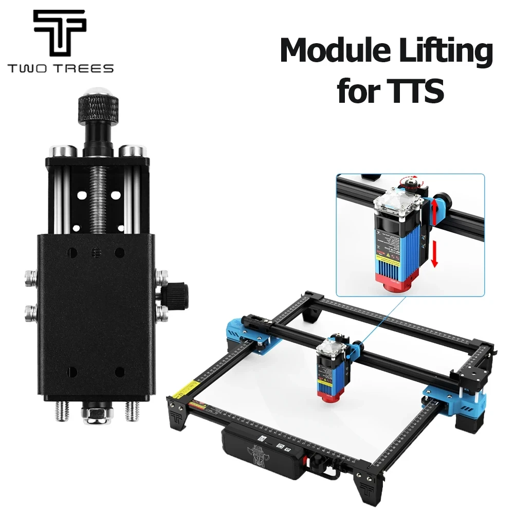 TWO TREES For TTS pro TTS-55 TTS-10 Z Axis Height Adjuster Z Axis Lift Focus Control Set Lifting Module for Laser Engraver