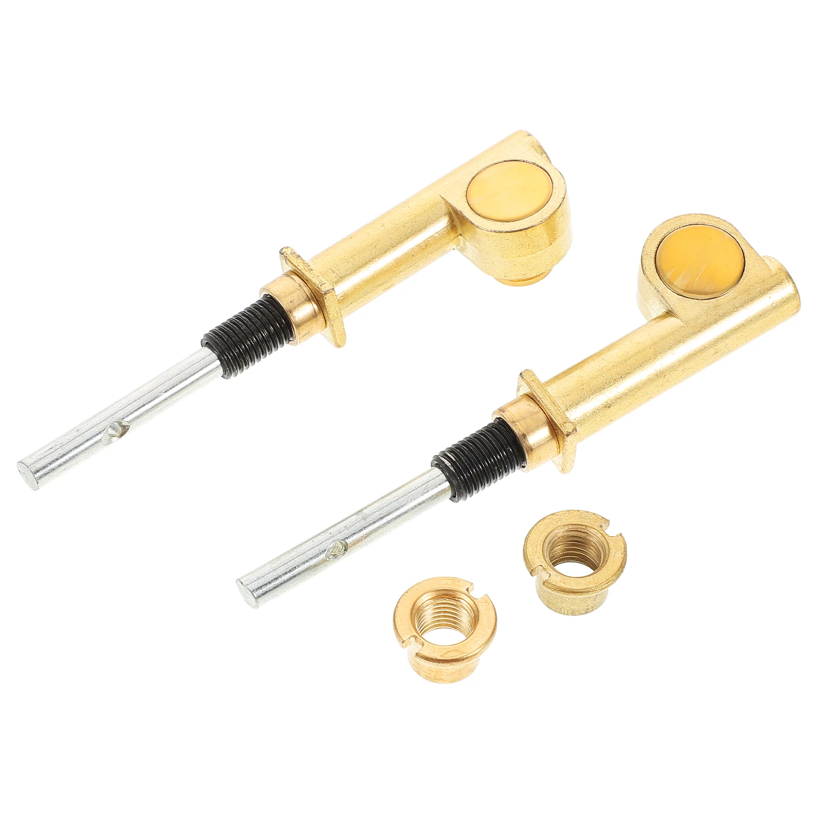 2Pcs Erhu Copper Shaft Non-Slip Turbo Trimmer Tuning Pegs Replacement for Chinese Violin Stable Sound Performance Accessories