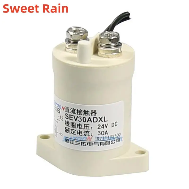 High Voltage 5-1000V 30A DC Contactor Power Relay SEV30ADXL Coil 12V 24V 36V 48V 60V 72V For Charging Piles Electric Car etc