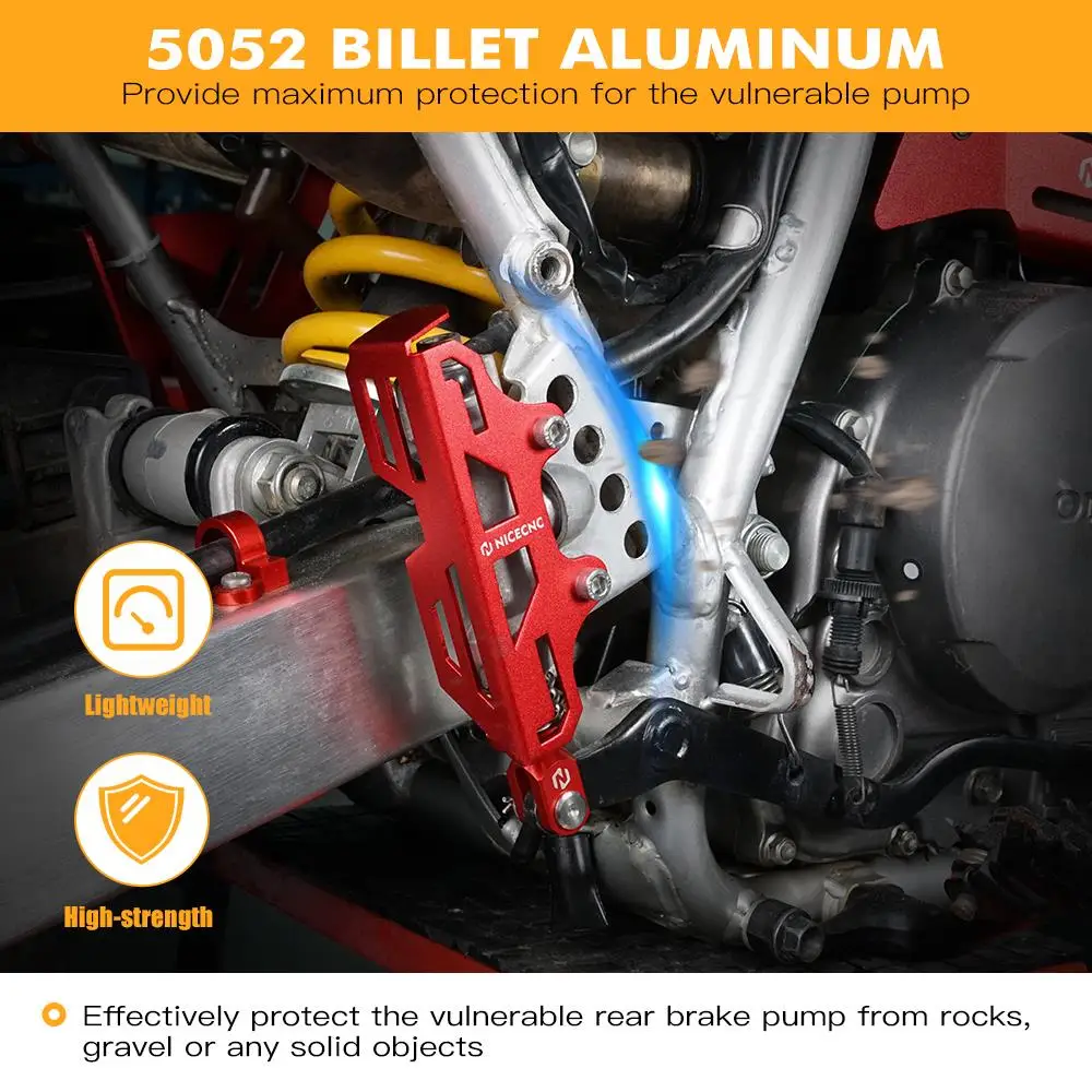 ホンダ XR600R 1993-2000 XR650L 1993-2024 XR 650L 600R リアブレーキガードポンプカバープロテクター NICECNC オートバイアクセサリー