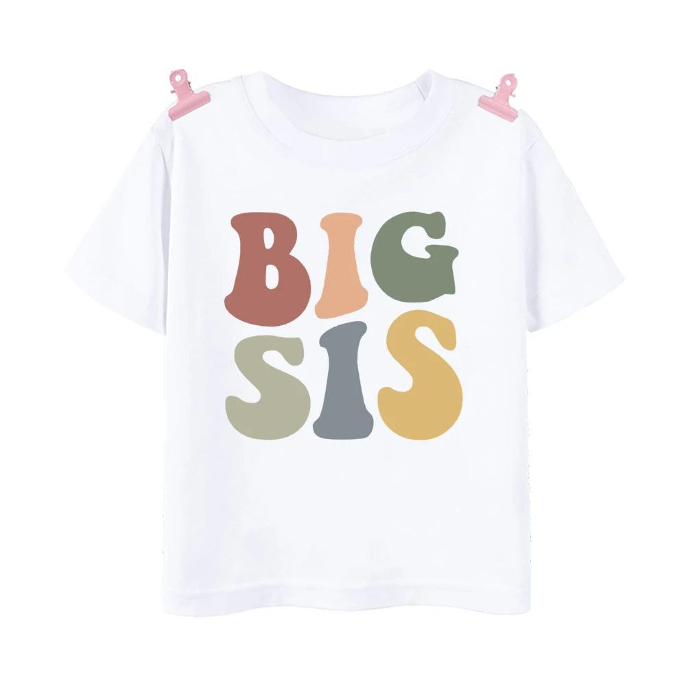 Big Brother Little Brother Family Matching T-shirt Boys Sibling Clothes Kids Short Sleeve Tops Outfit Children Summer Tee Shirts