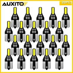 20Pcs W5W T10 LED Bulbs Car Interior Light 168 2825 194 LED Bulb 6000k White For Honda Civic Camry Toyota Corolla E150 Hyundai