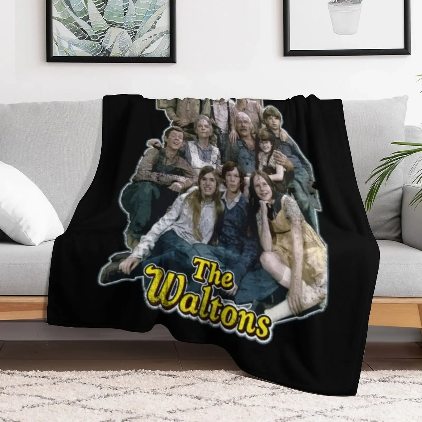 The Waltons T-ShirtThe Waltons, distressed Throw Blanket Stylish Couch Blanket for Home Living Room