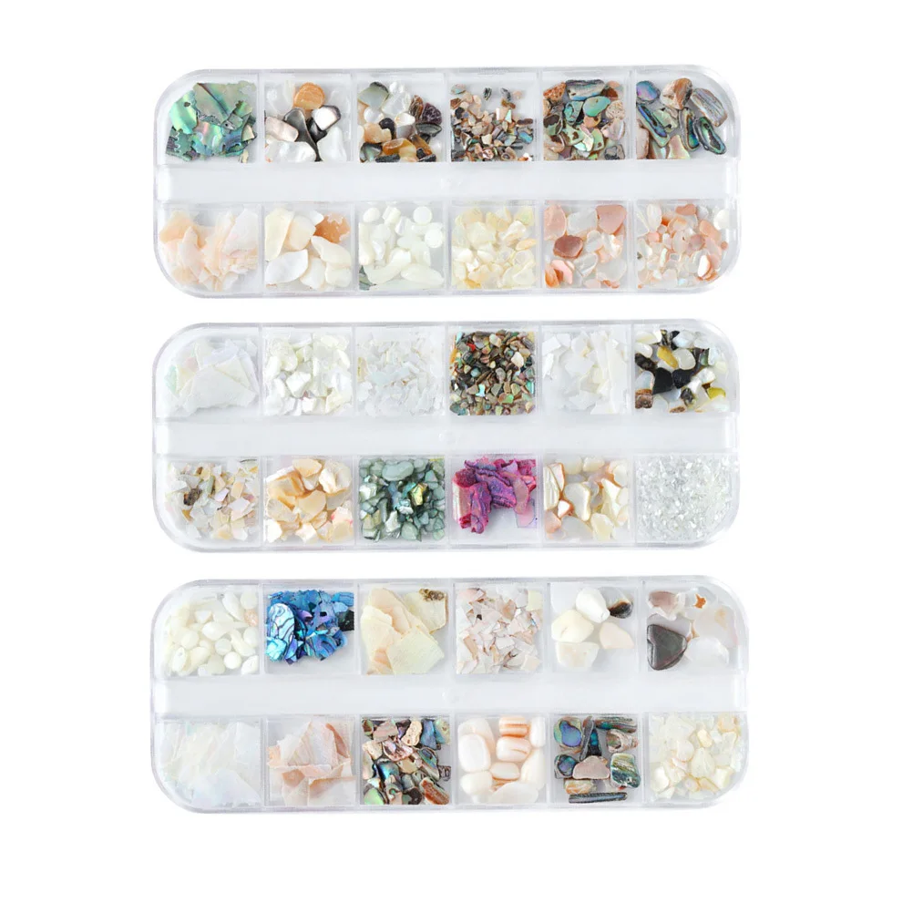 

2Sets Premium Material Nail Ornament DIY Manicure Decoration Attractive Shining Detail Lady Use Fashion Nail Decor