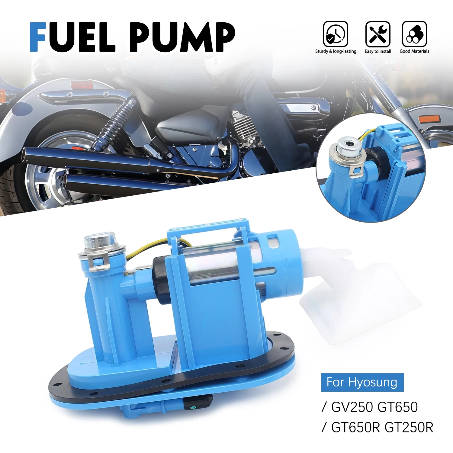 

Motorcycle Accessories Fuel Pump 15100H99D00 15100HB9500 For Hyosung GT250R GT650R EFI Comet GT250 ST7 ST700 GV250 DR