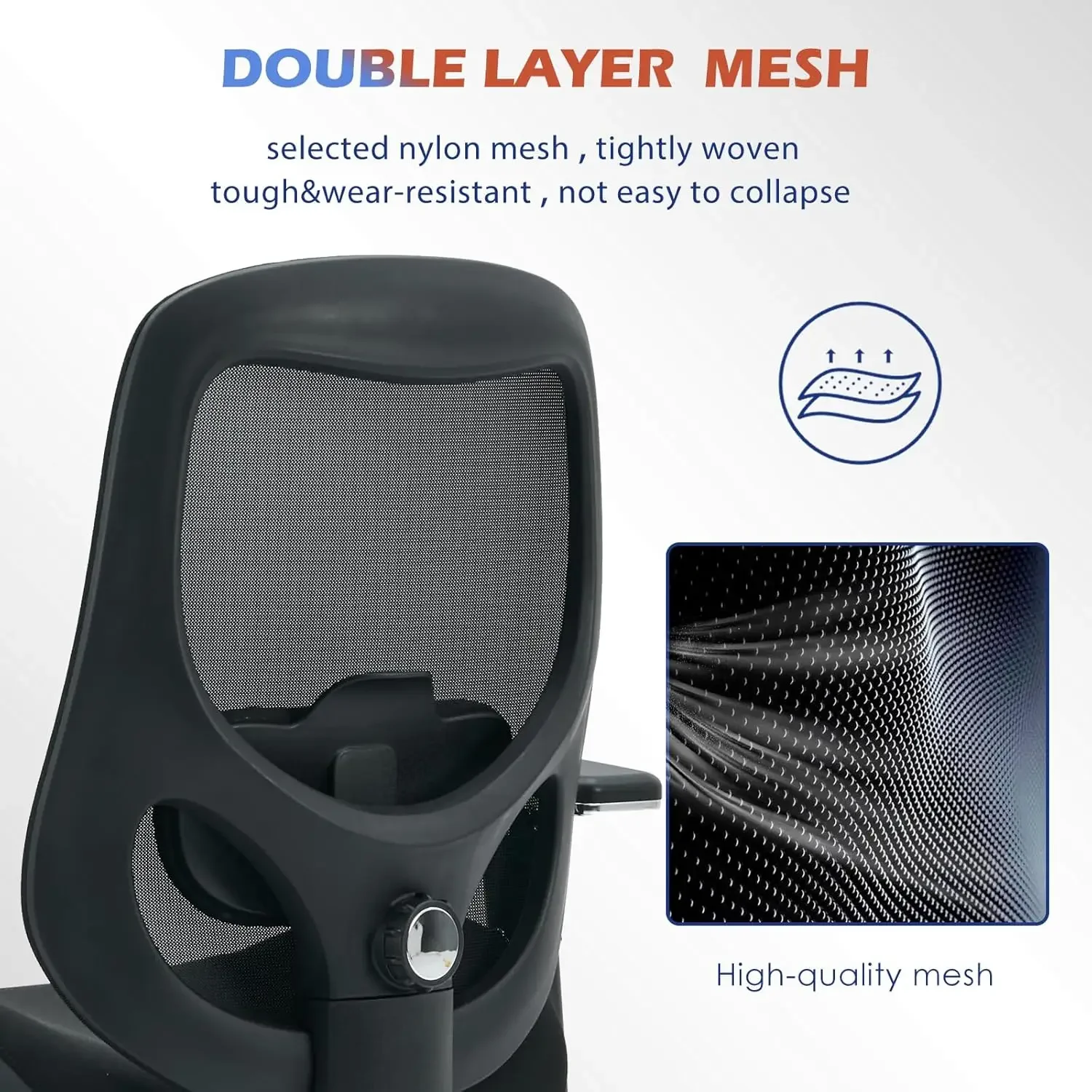 [عالية الجودة، صفقة ساخنة! ] كرسي مكتب كبير وطويل بوزن 700 رطل مع وسادة مقعد سميكة واسعة للجلوس طوال اليوم، مكتب شبكي مريح