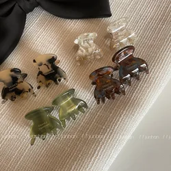 Mini Claw Clip Japanese and Korean Girl Fringe Clip Side Barrettes Acetate Small Size Shark Clip Classic Small Hairpin Female