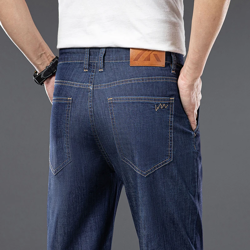 Premium Mens Spring Summer Cotton Casual Pants Fit Lightweight Business Office Trousers Comfortable Work Wear Fashion Stylish