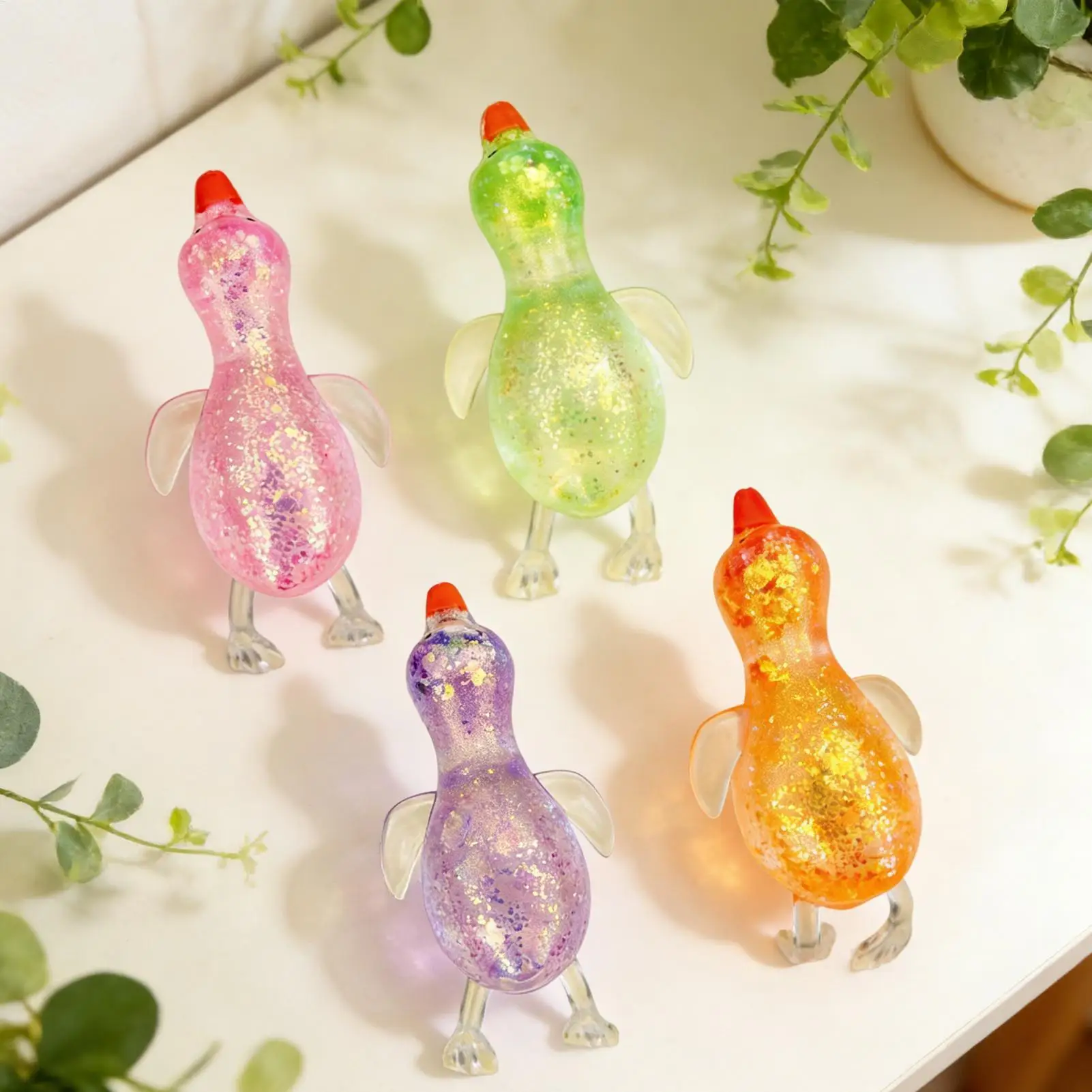Squeeze Toys Duck Shape Soft Slow-Rebound Elastic Realistic Tool Squeeze Fidget Toys for Stocking Stuffers Christmas Boys Girls