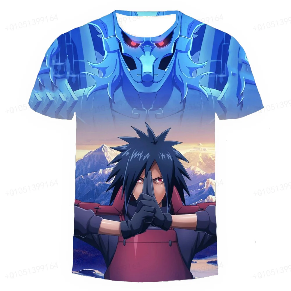 Sasuke Boy Girl T-shirt Naruto Shippuden Men T-shirt 3D Print Oversized Short Sleeve Akatsuki T-shirt Japan Anime Men Clothing