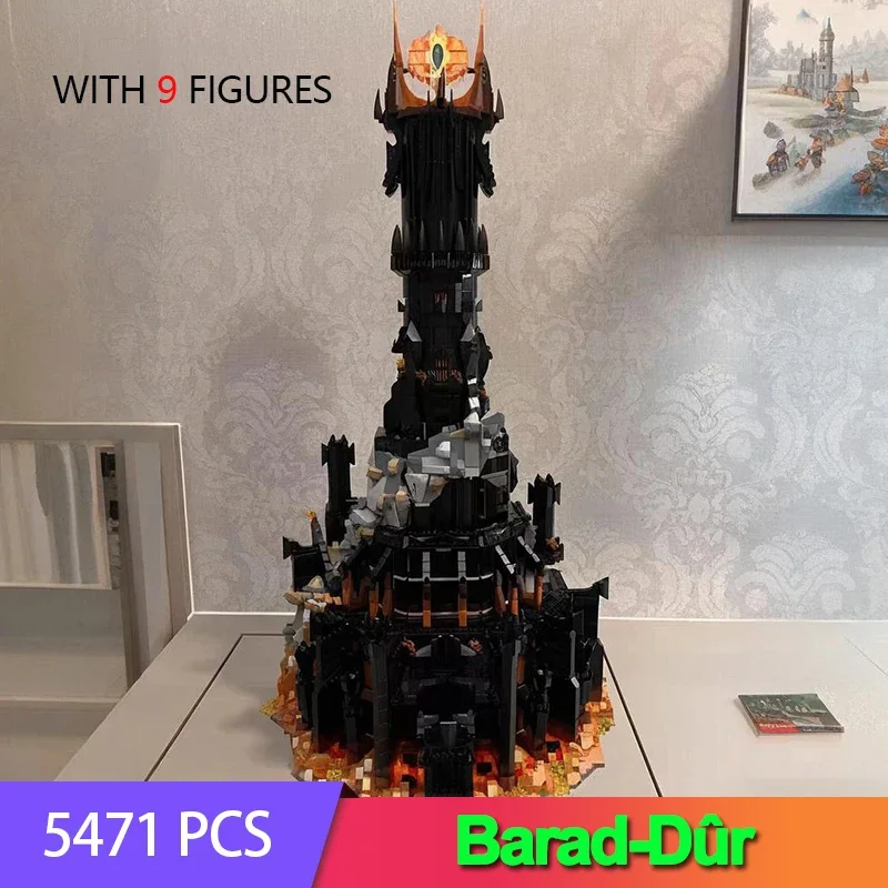

5471 шт. MOC 10333 дисплей черная башня темная модель строительные блоки комплект кирпичи игрушка для мальчиков взрослых подарки на день рождения и Рождество