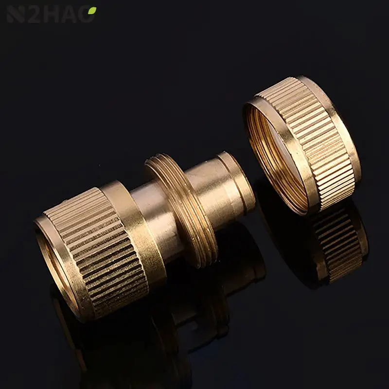 

1PC 1/2" Brass Tap Quick Connecter Copper Hose Coupling Adapter Garden Drip Irrigation Tubing Repair Watering Gun Fittings Tool